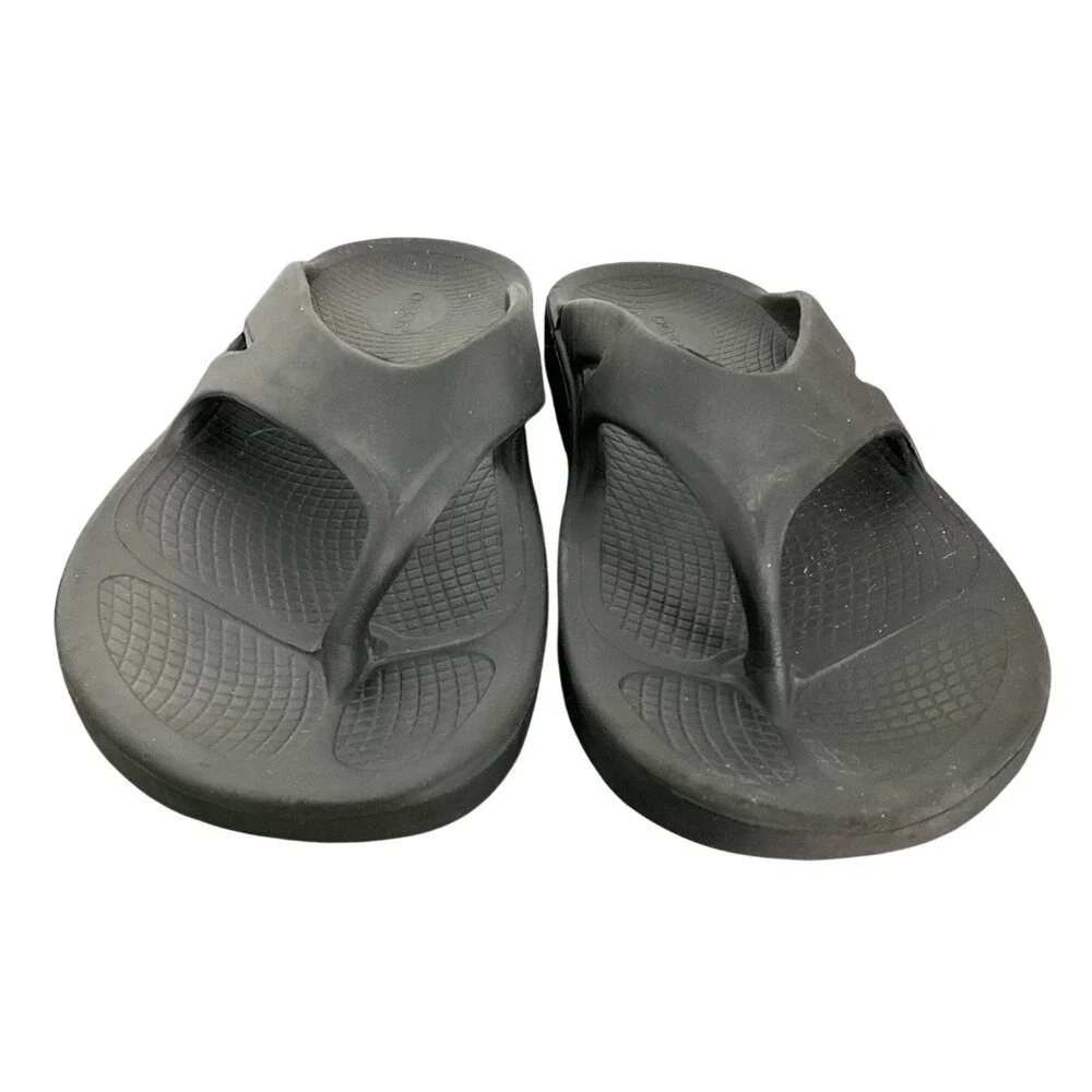 OOFOS OOriginal Black Recovery Sandal Mens 11 Womens 13‎ Flip Flop EU 44